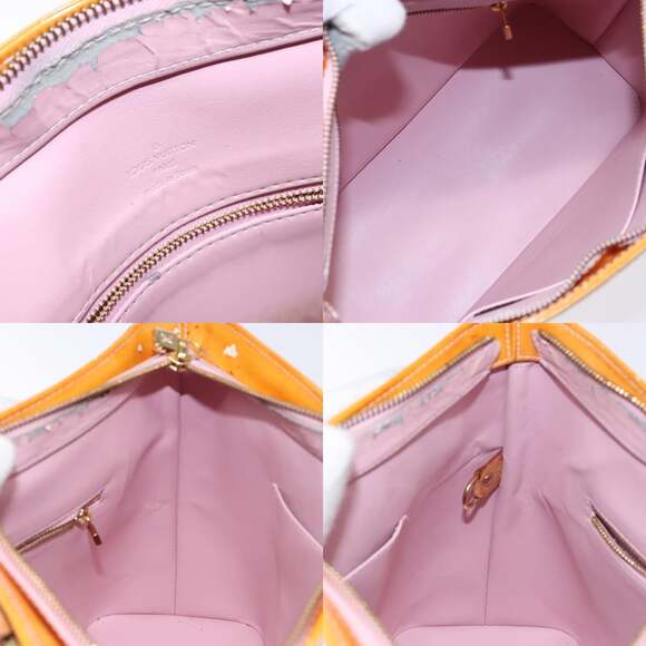 LOUIS VUITTON Monogram Vernis Houston Bag Marshmallow Pink M91302 - Picture 12 of 13